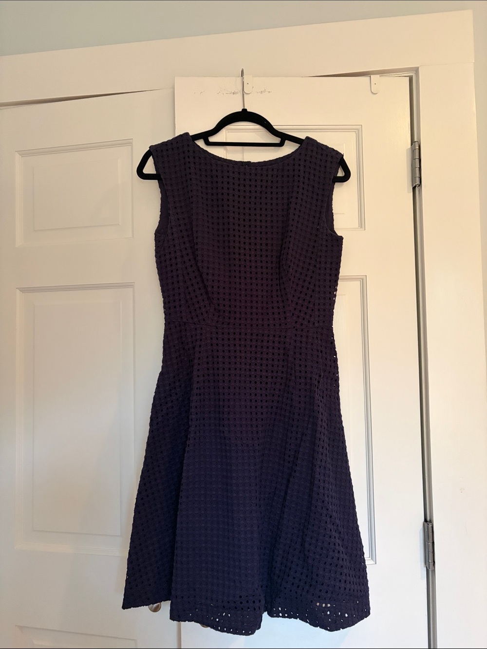 Joules Navy Sleeveless Fit-and-Flare Dress